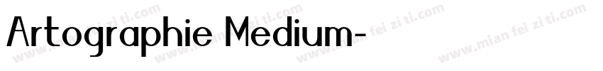 Artographie Medium字体转换